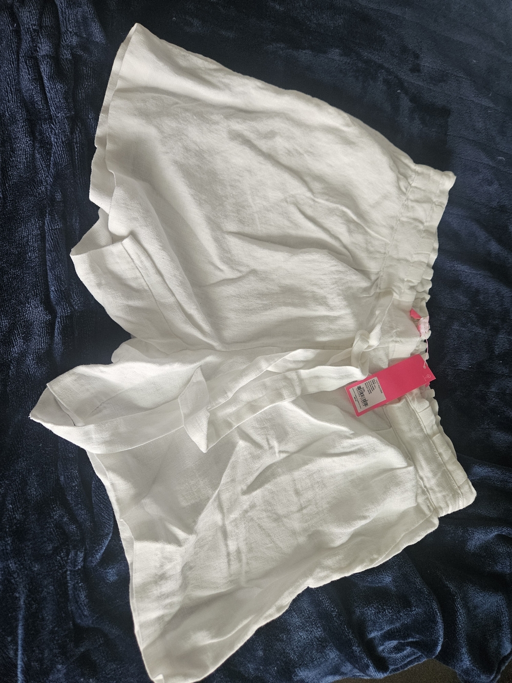 Lilly Pulitzer White Tie-Waist High-Rise Shorts
